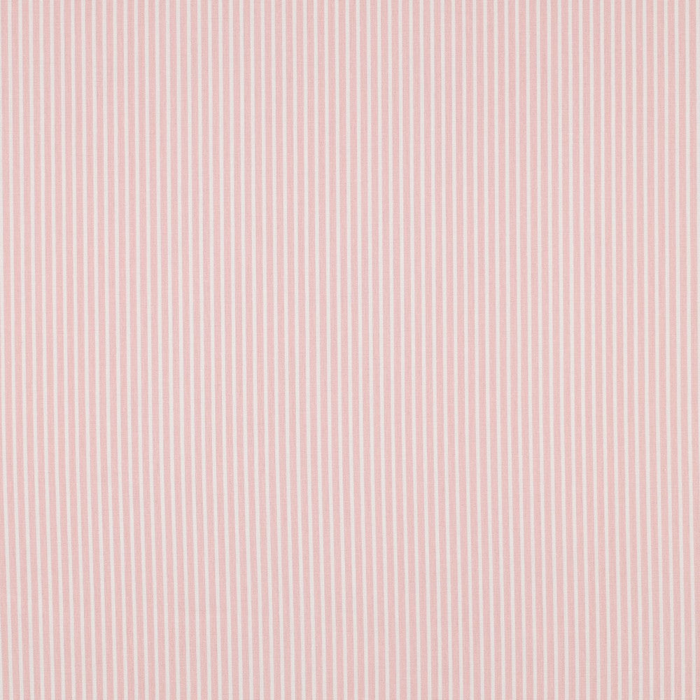 POPELINE DE COTON STRIPES OLD ROSE