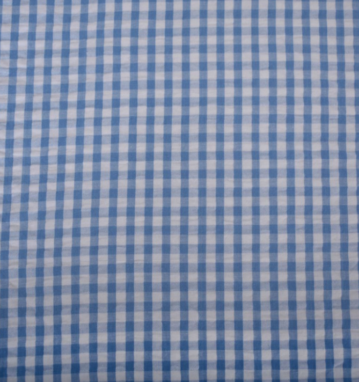 Seersucker ELI Blanc Casse / Bleu