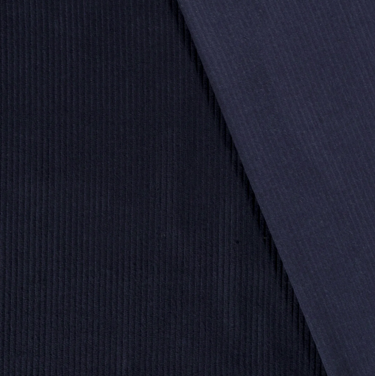 Velours Côtelé 4.5w Bleu Marine