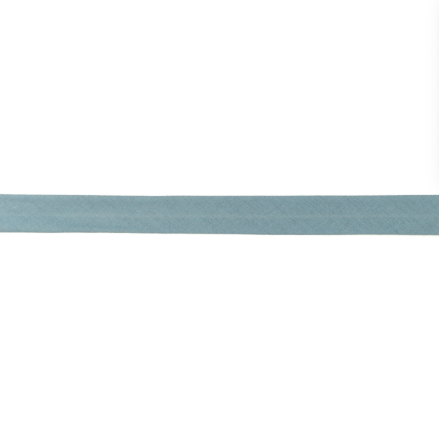 Biais Uni Coton - Bleu acier