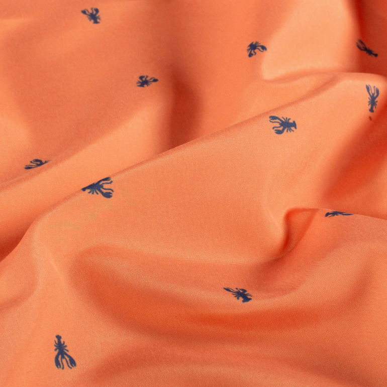 Short de bain homme déperlant corail homard