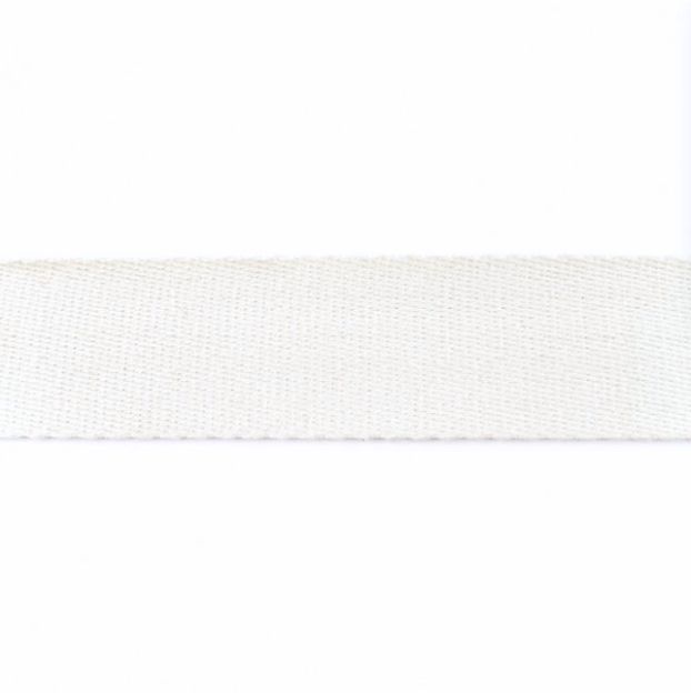 SANGLE 4 CM BLANC CASSÉ/GRIS TRÈS CLAIR