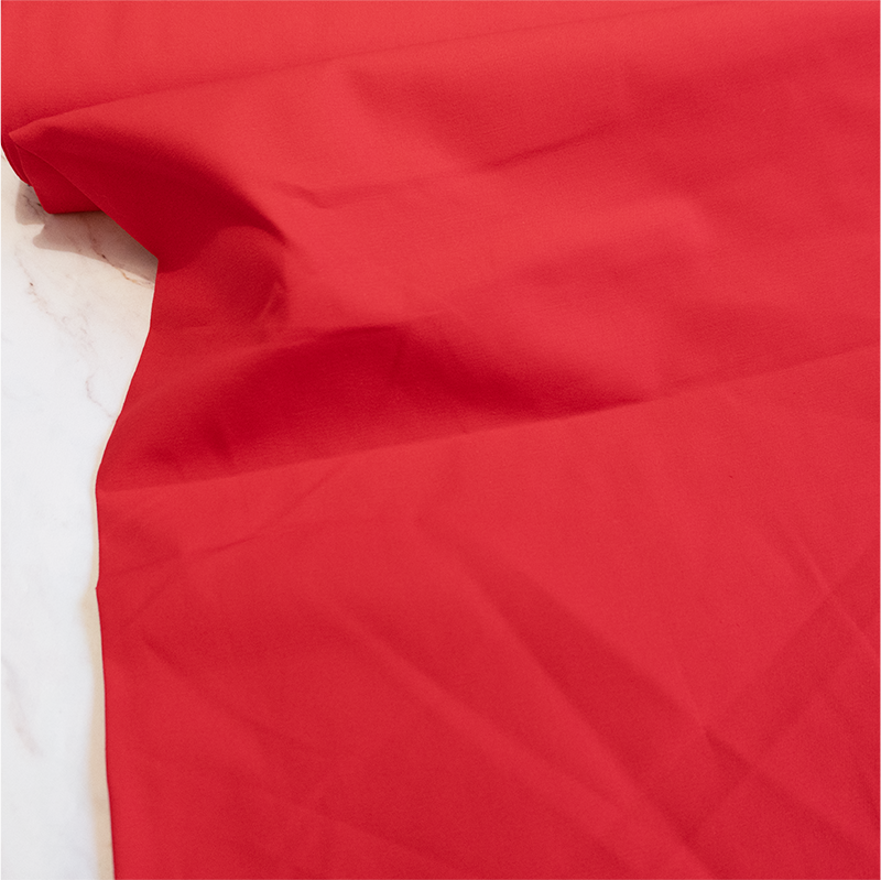 COUPON 50 CM GABARDINE LÉGÈRE ROUGE