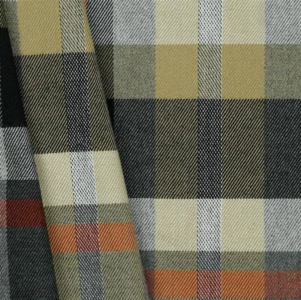 TARTAN GRIS/ORANGE/SABLE