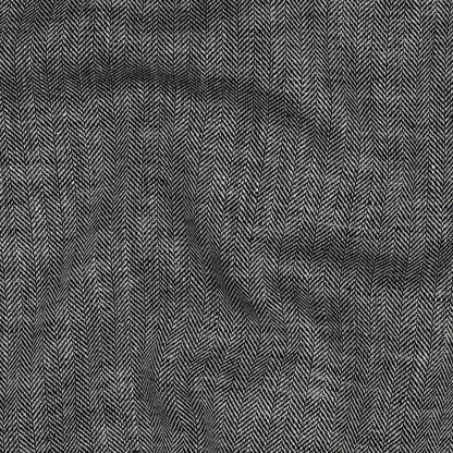 LIN COTON CHEVRONS NOIR