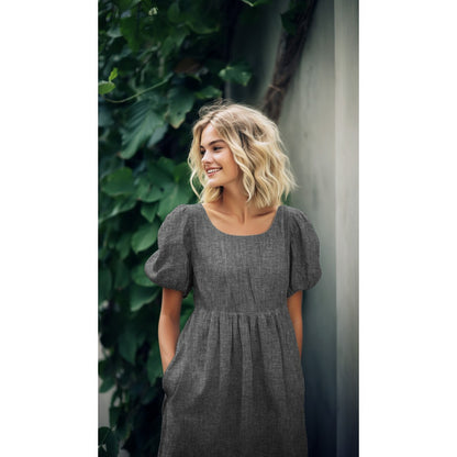 LIN COTON CHEVRONS BEIGE