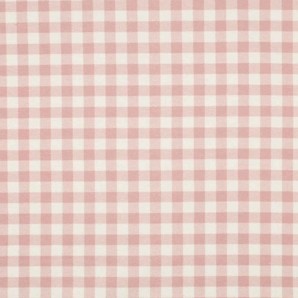 COUPON 90CM FLANNELLE DE COTON CARREAUX ROSE BY POPPY