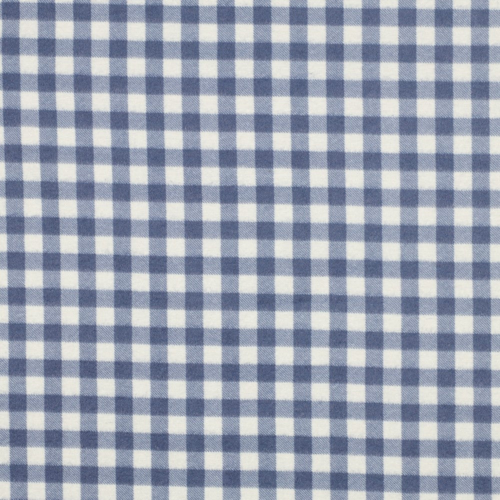 FLANNELLE DE COTON CARREAUX BLEU BY POPPY