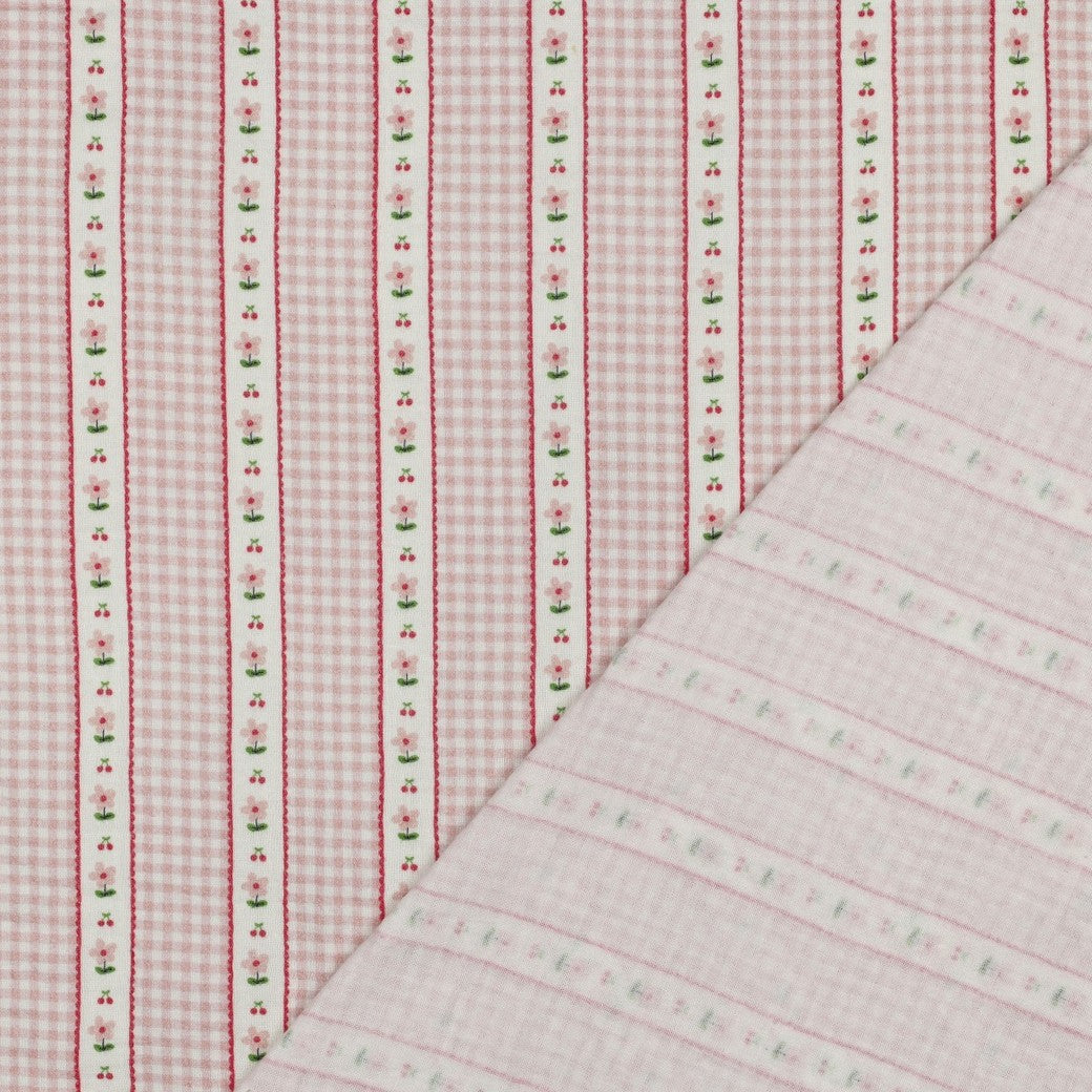 DOUBLE GAZE DE COTON HELENE ROSE BY POPPY