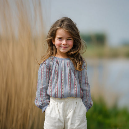 DOUBLE GAZE DE COTON HELENE BLEU BY POPPY