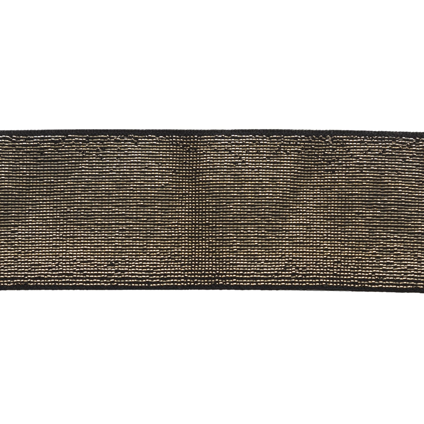 Élastique lurex noir doré 40 mm
