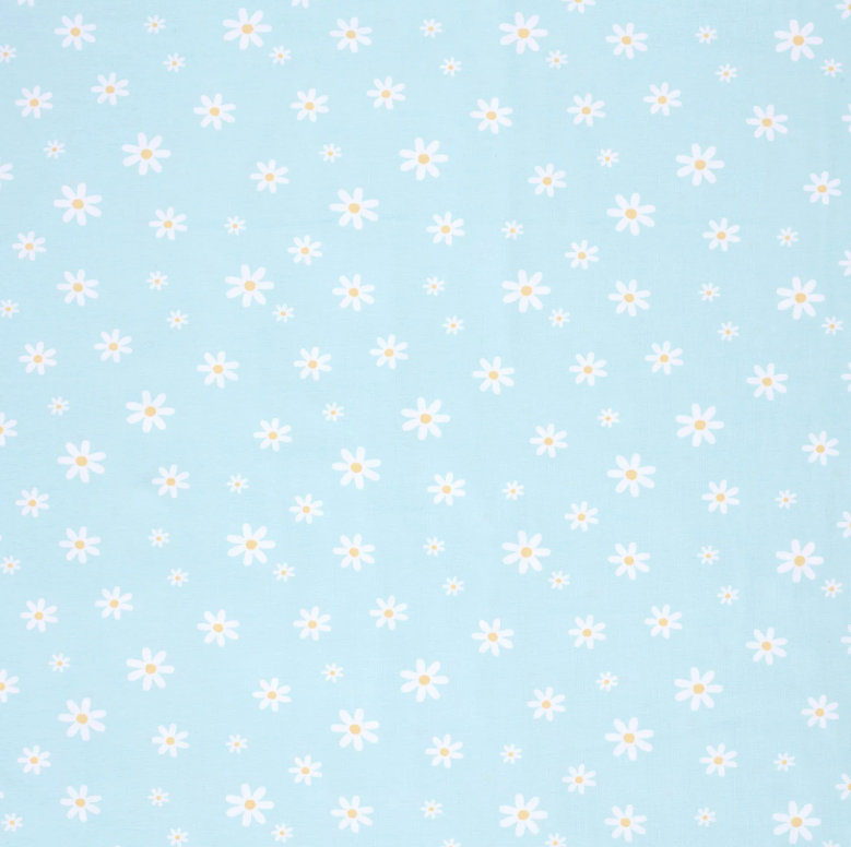 JERSEY COTON MARGUERITE BLEU CIEL