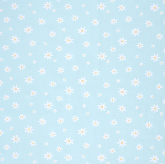 JERSEY COTON MARGUERITE BLEU CIEL