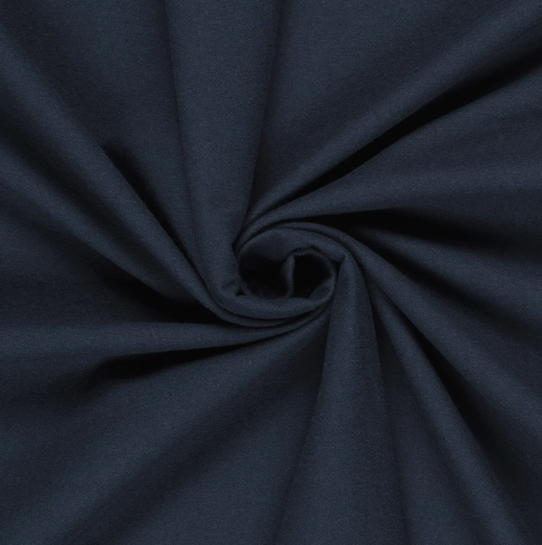 Flanelle brossé BLEU MARINE
