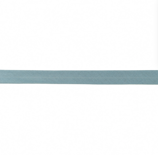 Biais Uni Coton - Bleu acier