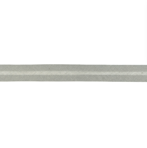 Biais Uni Coton - Gris clair
