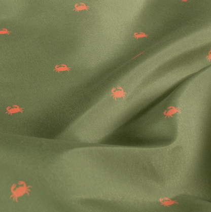 Short de bain homme déperlant kaki crabe