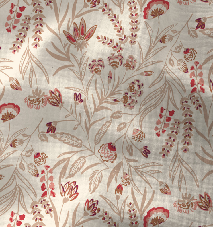 Double Gaze JAYA Ecru / Rouge