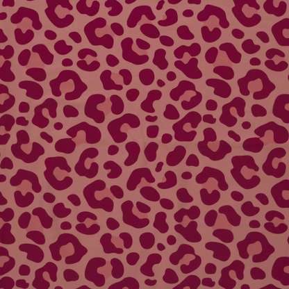 Jersey de Coton tissu imprimé Panther Vieux rose