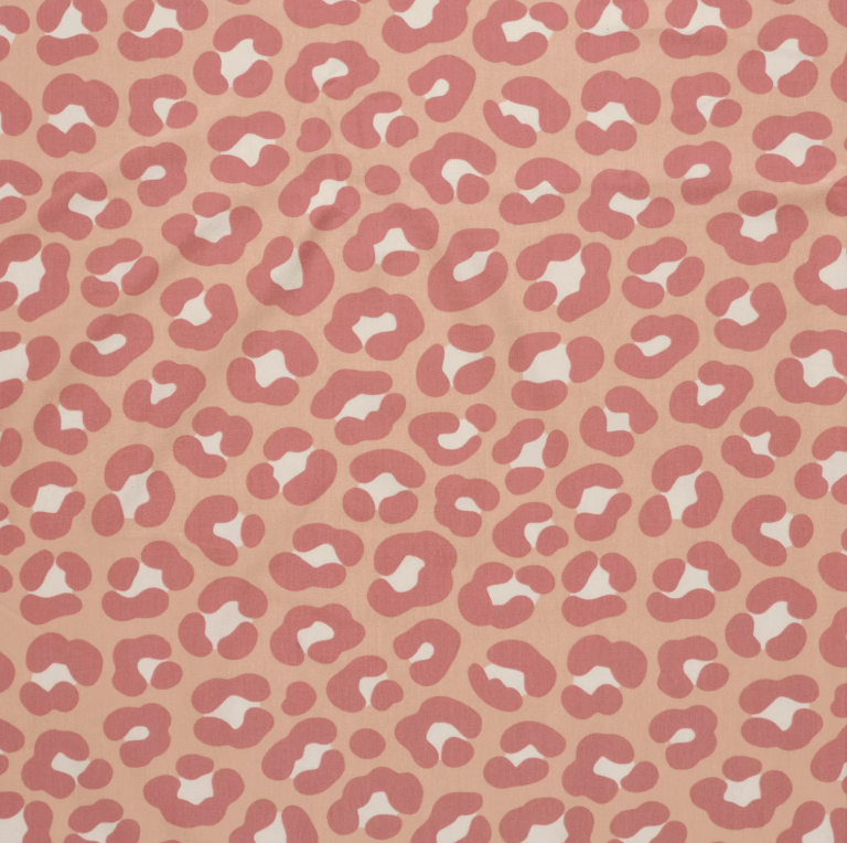 Jersey de Coton tissu imprimé Panther Nude