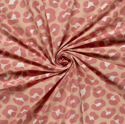 Jersey de Coton tissu imprimé Panther Nude