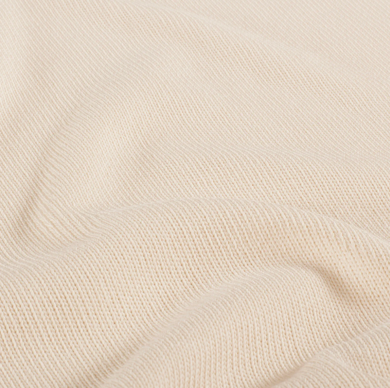 Heavy Knit tissu Unicolore Ivoire