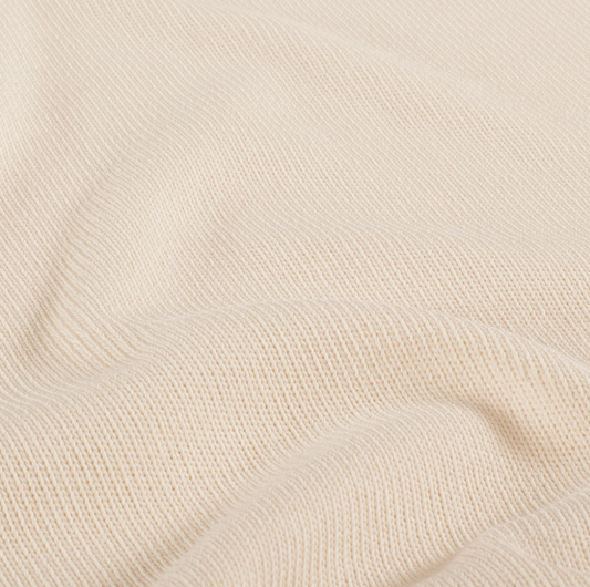 Heavy Knit tissu Unicolore Ivoire