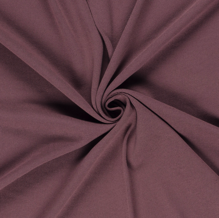 Heavy Knit tissu Unicolore Mauve