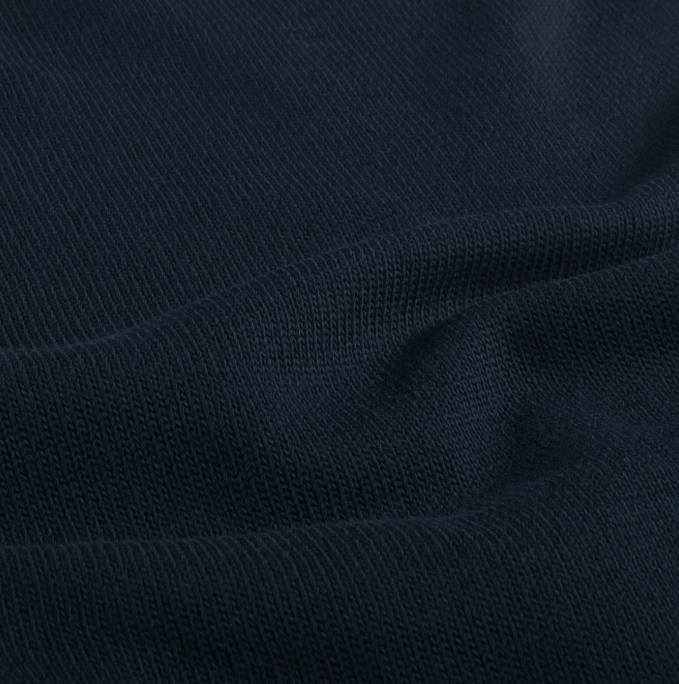 Heavy Knit tissu Unicolore Bleu Marine
