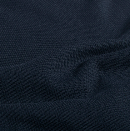 Heavy Knit tissu Unicolore Bleu Marine