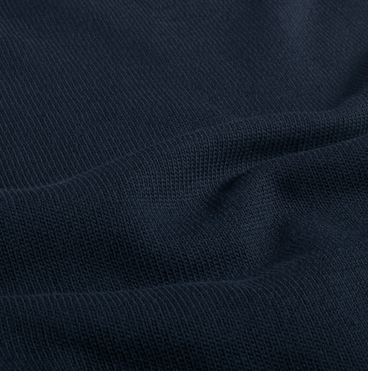Heavy Knit tissu Unicolore Bleu Marine