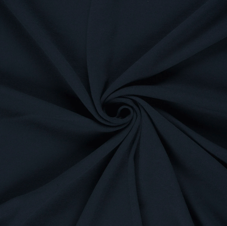 Heavy Knit tissu Unicolore Bleu Marine