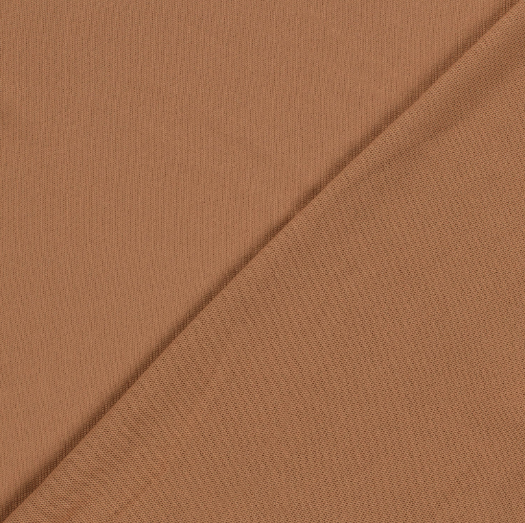 Heavy Knit tissu Unicolore Noix de Muscade