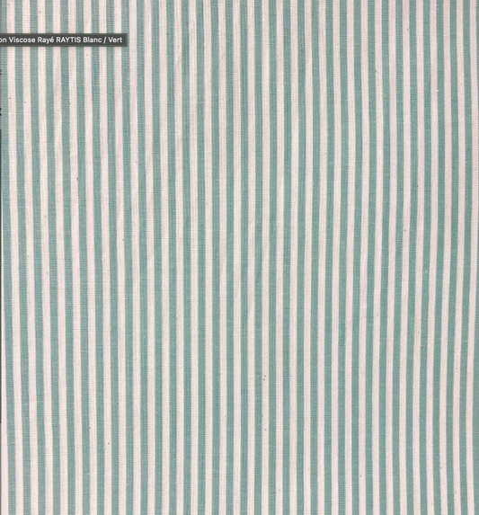 COTON VISCOSE RAYTIS Blanc / Vert