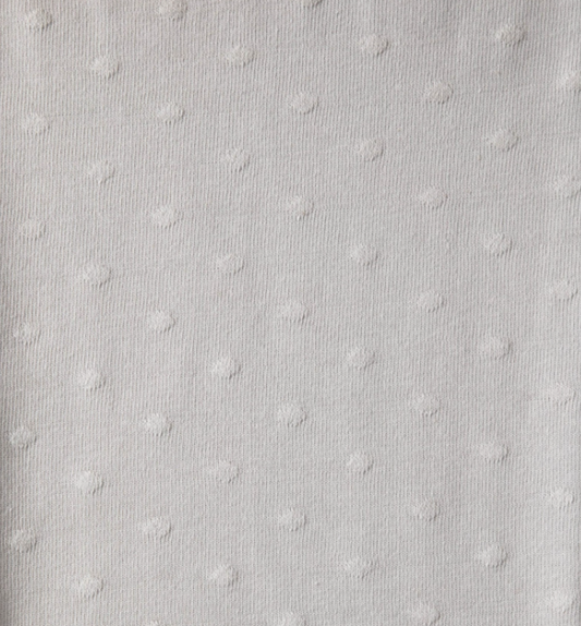 Jersey Pois Reliefs Gris Clair