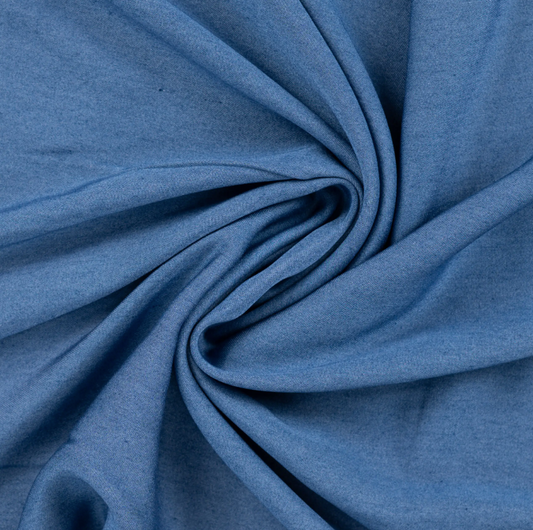 CHAMBRAY VISCOSE Medium Blue