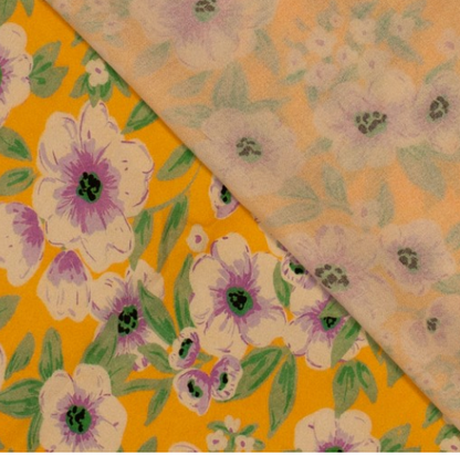 Viscose Imprimée BELLA jaune