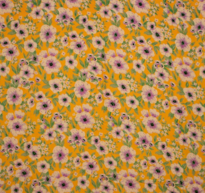 Viscose Imprimée BELLA jaune