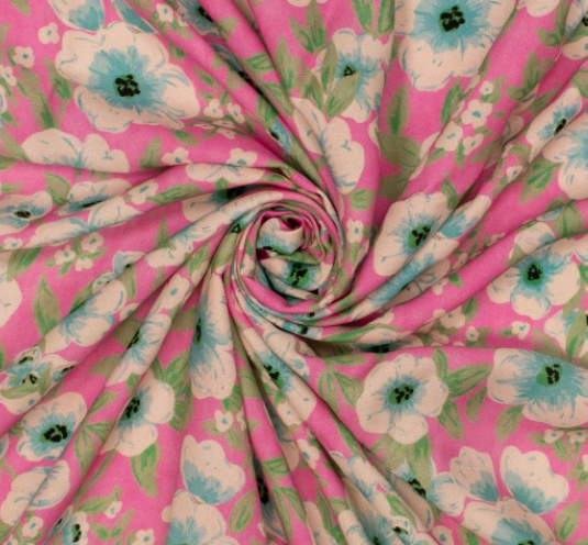 Viscose Imprimée BELLA rose