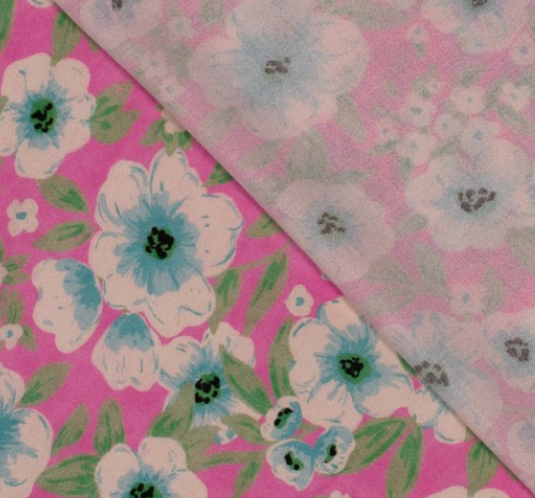 Viscose Imprimée BELLA rose
