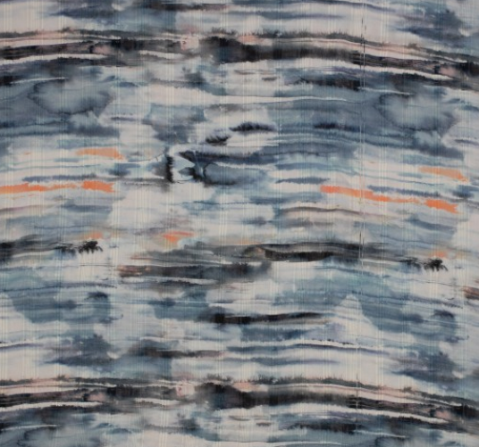VOILE DE COTON isabelle bleu