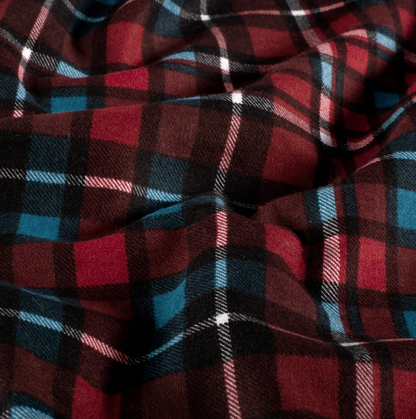 Flanelle tissu imprimé Carreaux Rouge