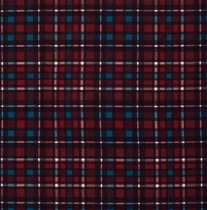 Flanelle tissu imprimé Carreaux Rouge