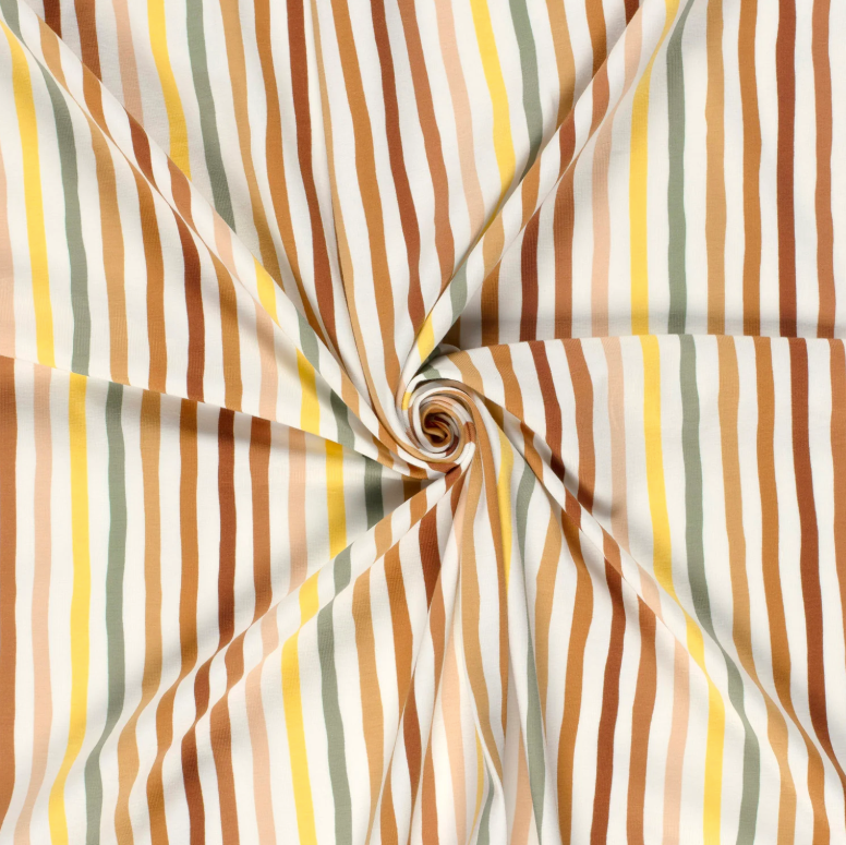 JERSEY COTON RAYURES MULTICOLOR