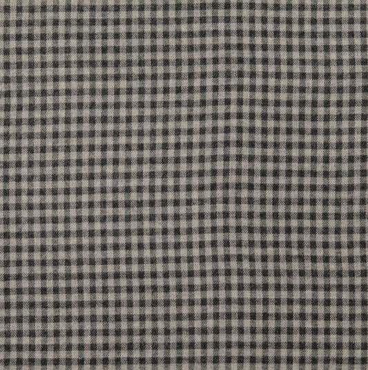 Flanelle tissu Petits Carreaux Gris Gris