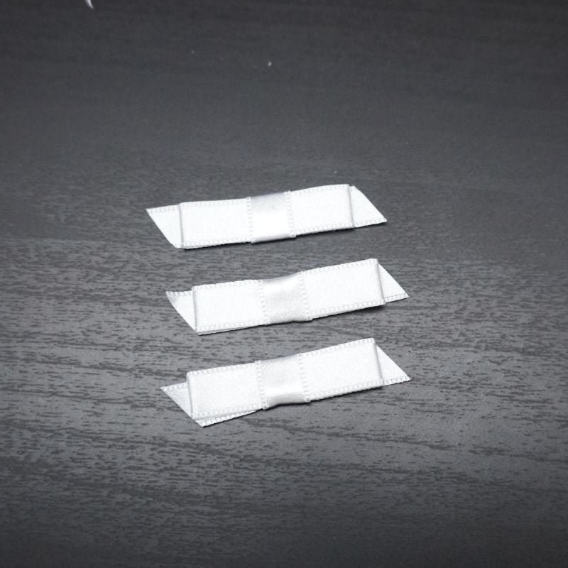 NOEUDS satin BLANC X3 (45mm)
