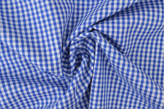COTON VICHY BLEU 2,5MM
