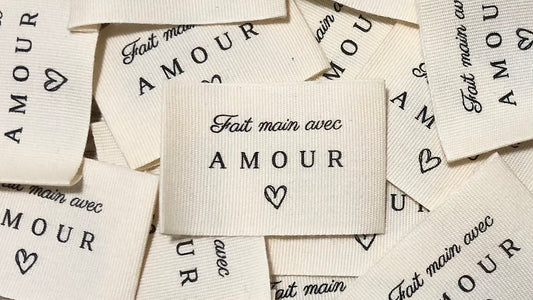 Étiquettes Lavables Faites à La Main, étiquettes Brodées Pour Vêtements En Coton, Pour Bricolage, Tricot, Couture Et Décoration De Vêtements, 160 Pièces