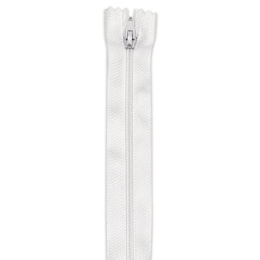 Fermeture éclair blanc 40 cm non séparable