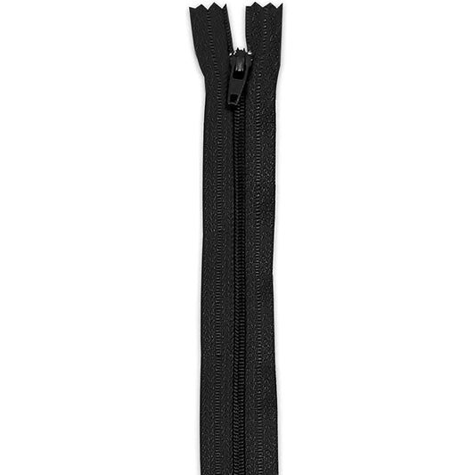 Fermeture éclair noir 40 cm non séparable